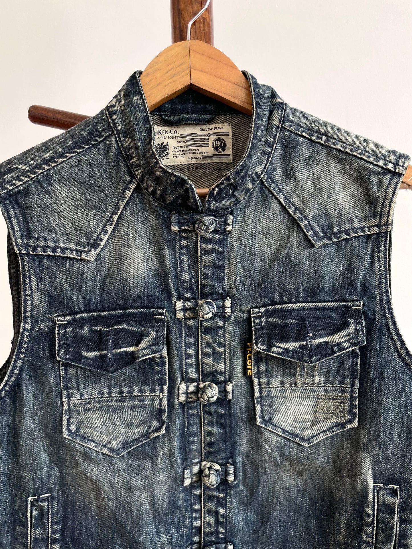 Veiken Co. Denim Vest-Bust 42