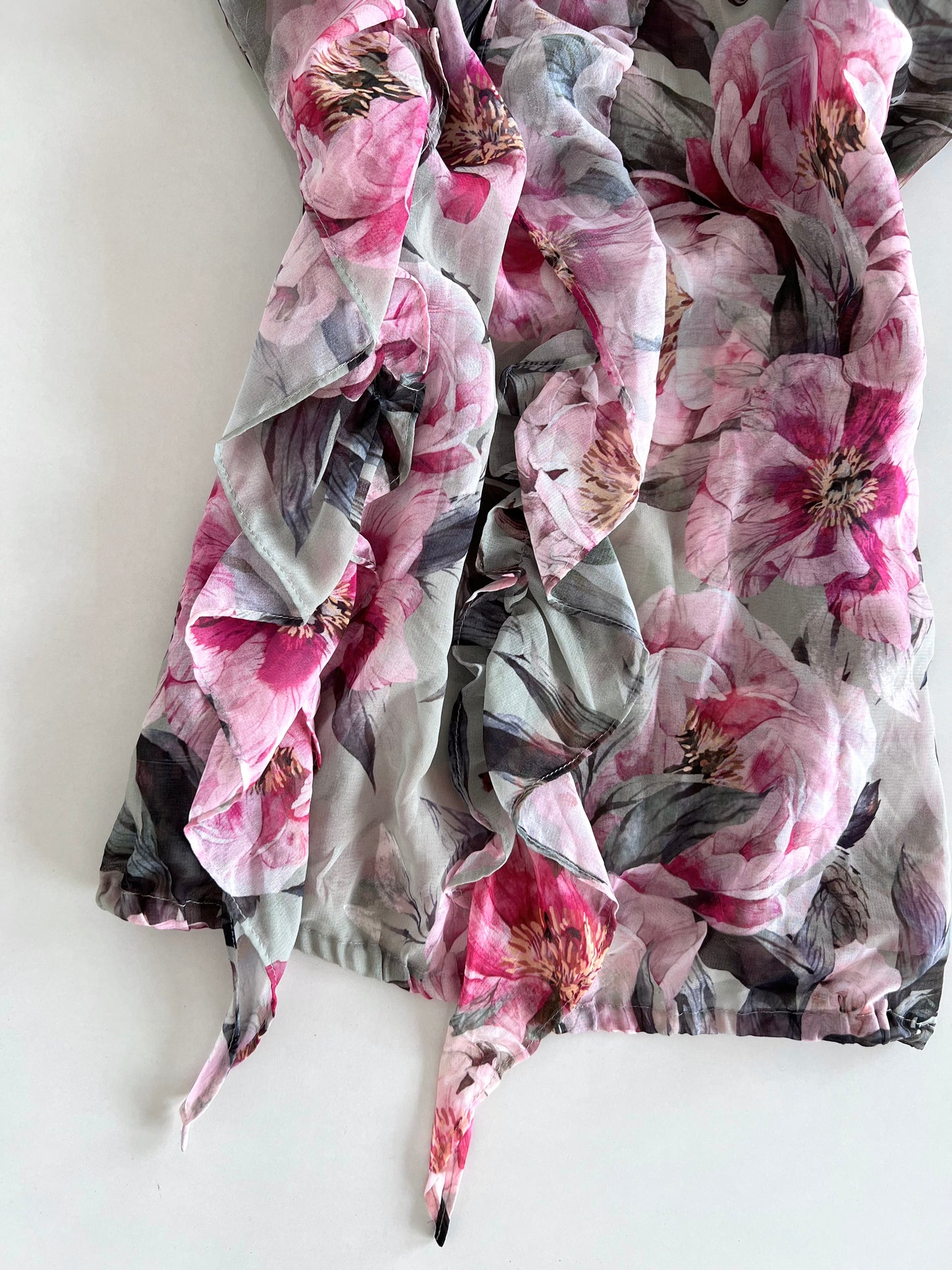 Monari Sheer Ruffle Top-Bust 40 to 42