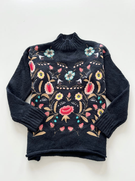 Cliche Embroidered Sweater-Bust 40