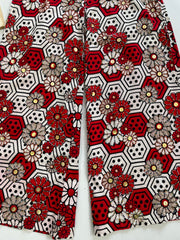 Embroidered Cotton Pants-Waist 30