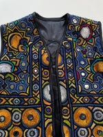 Load image into Gallery viewer, Leatherette Embroidered Top-Bust 32