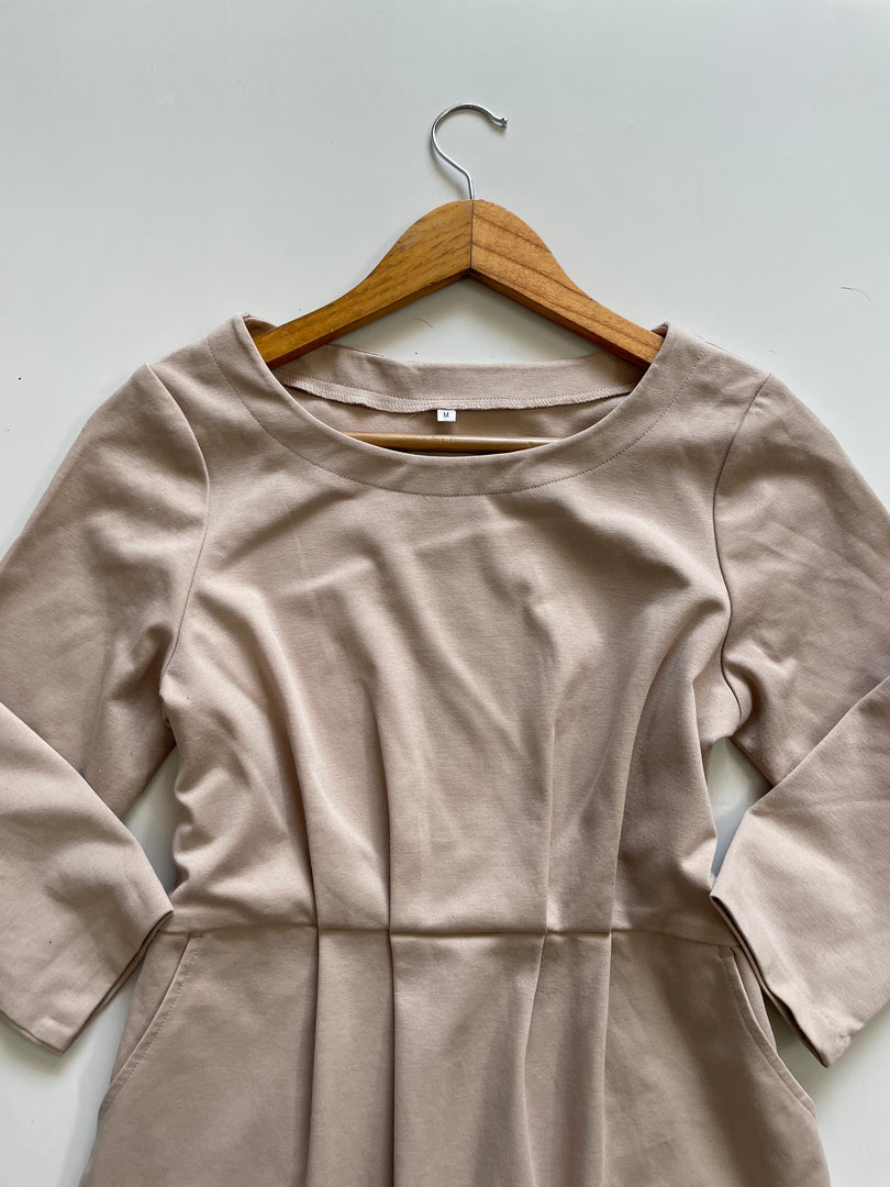 WALNUT BEIGE SOFT DRESS - BUST 34