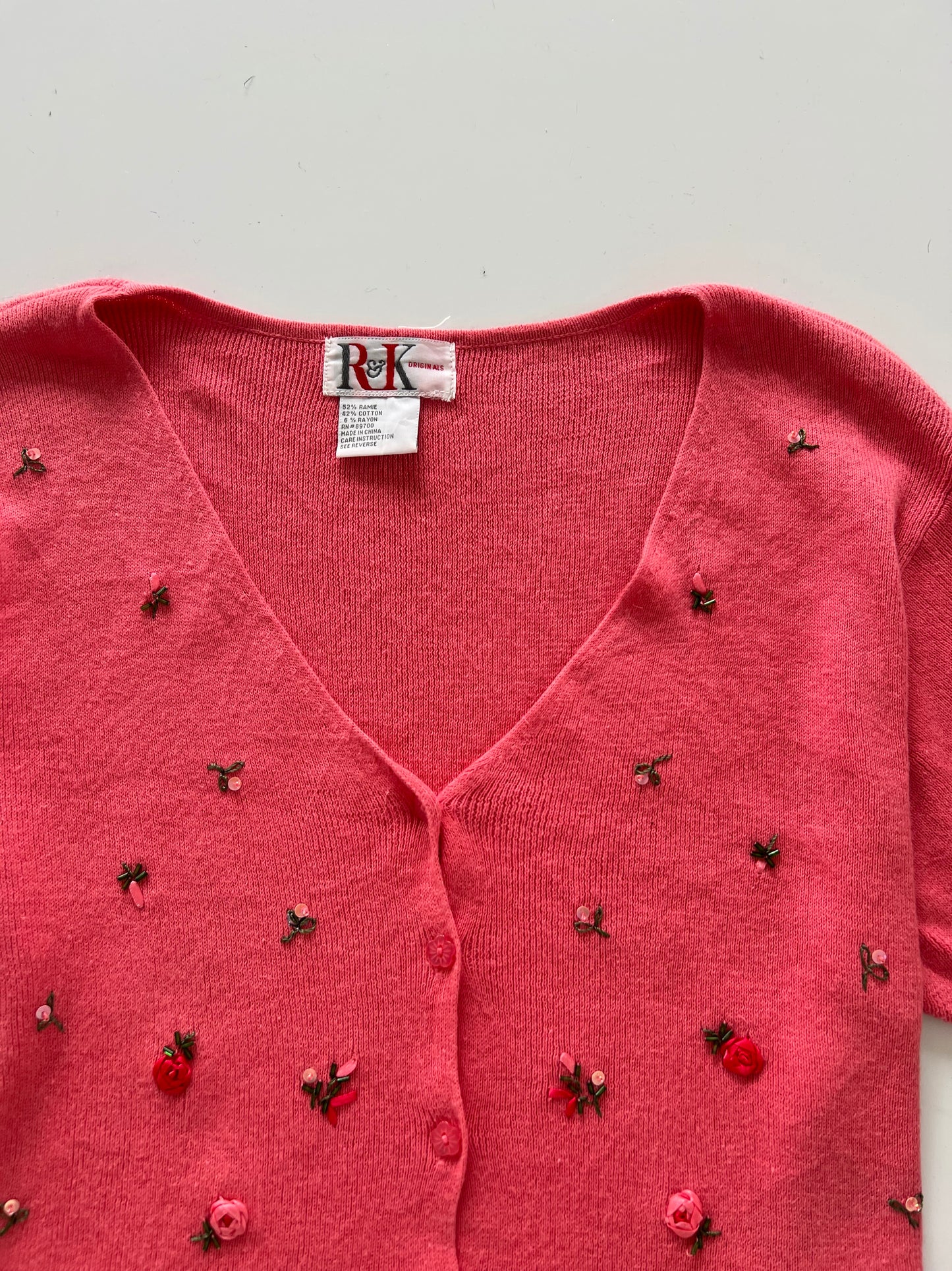 R&K Originals Embroidered Sweater-Bust 42
