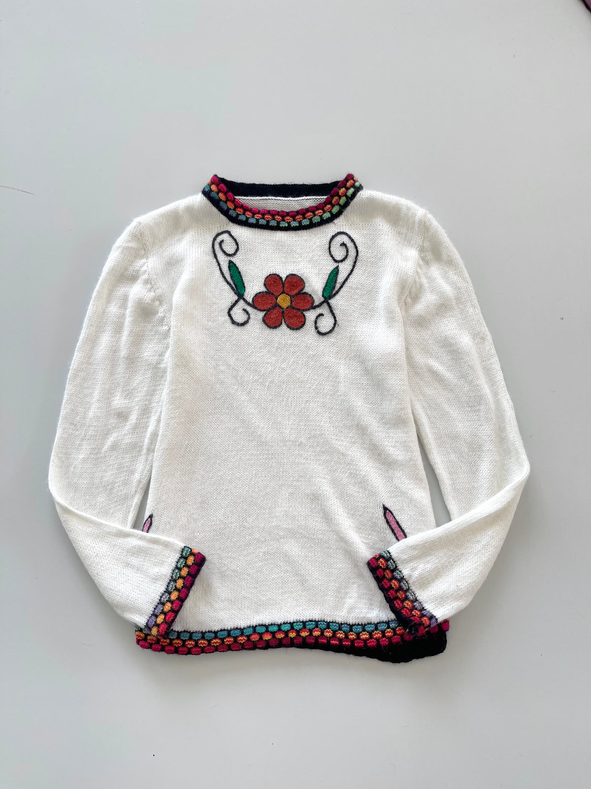 Vintage Embroidered Sweater-Bust 36