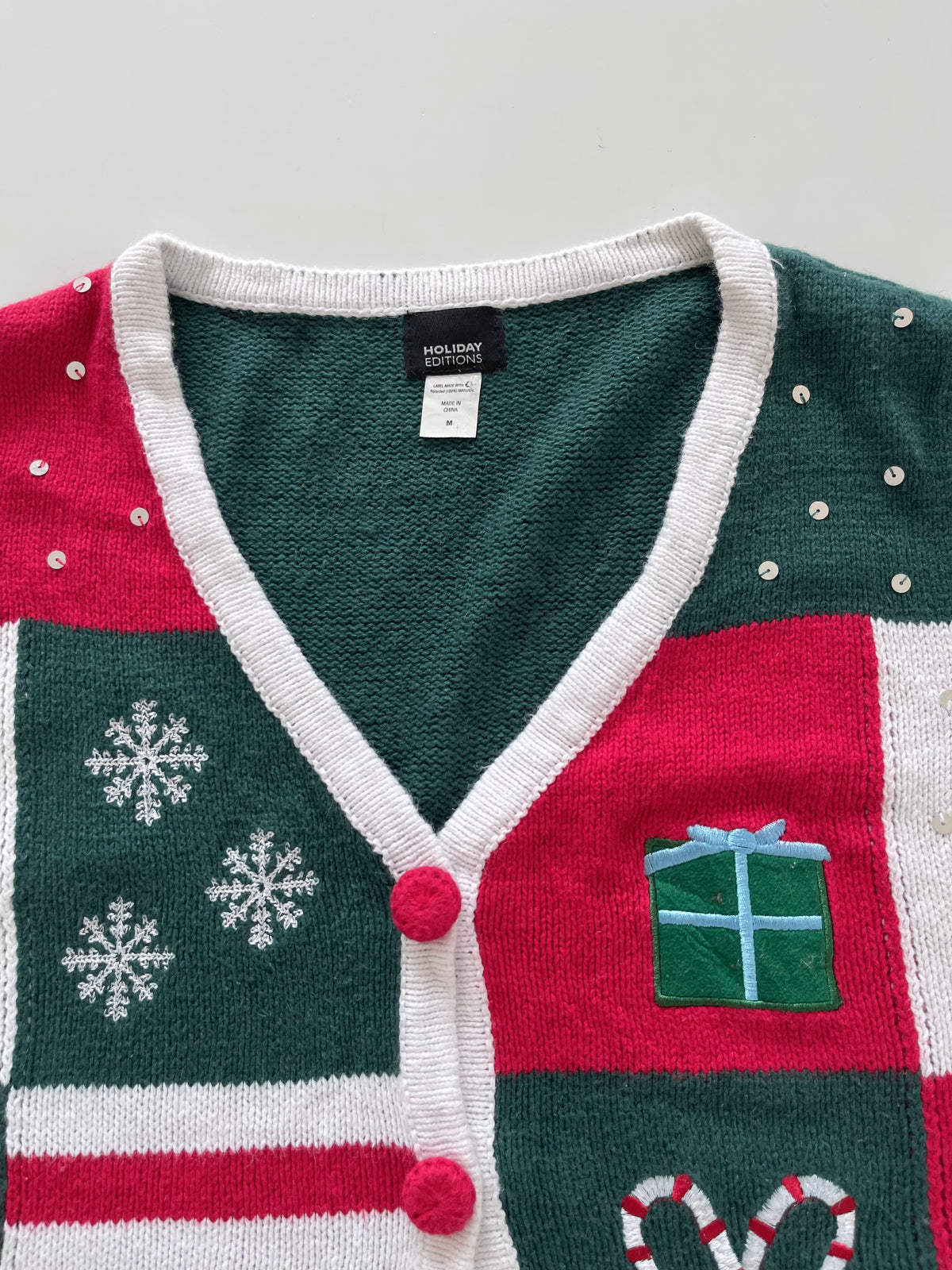 Holiday Editions Christmas Vest Sweater-Bust 42