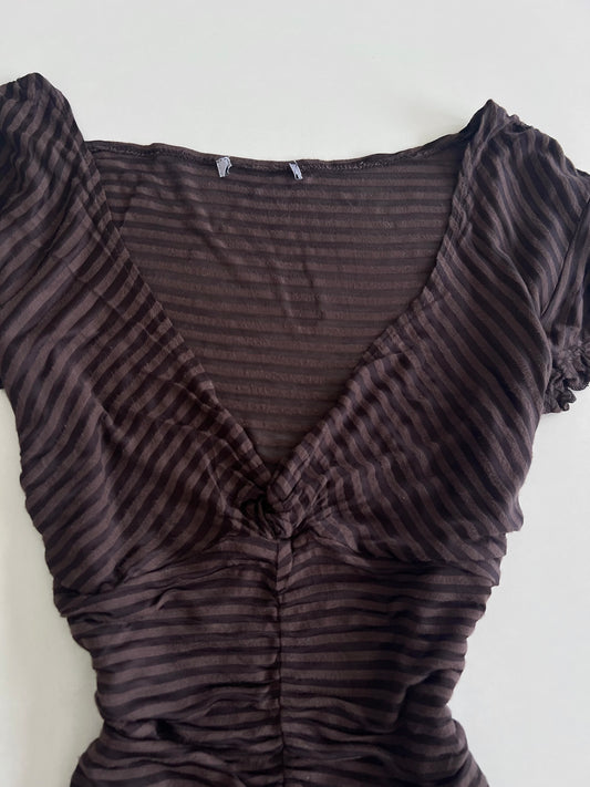 Brown Vintage Top-Bust 34 to 36