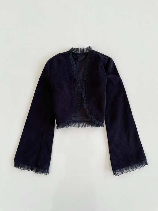 Lacy Corduroy Vintage Top-Bust 28