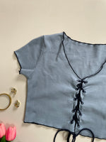 Load image into Gallery viewer, Powder Blue Top-Bust 30 to 32
