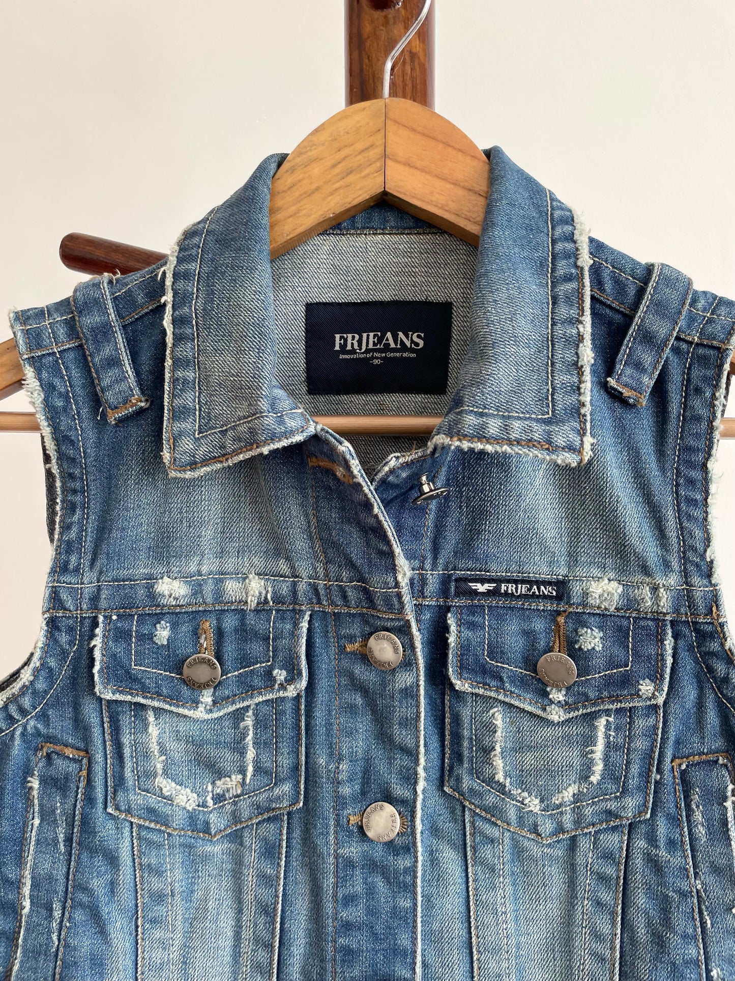 Fr Jeans Denim Vest-Bust 32