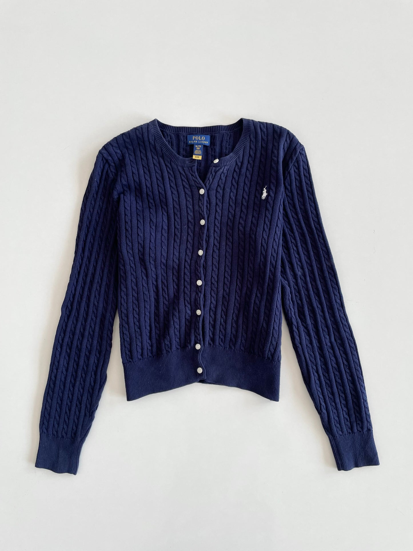 Ralph Lauren 100% Cotton Vintage Cardigan-Bust 38
