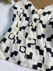 H&M Linen Top-Bust 36