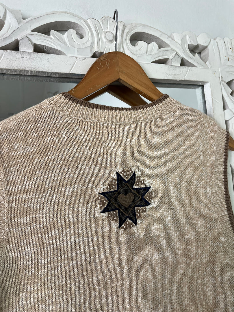 Christopher & Banks Embroidered Sweater Vest-Bust 42