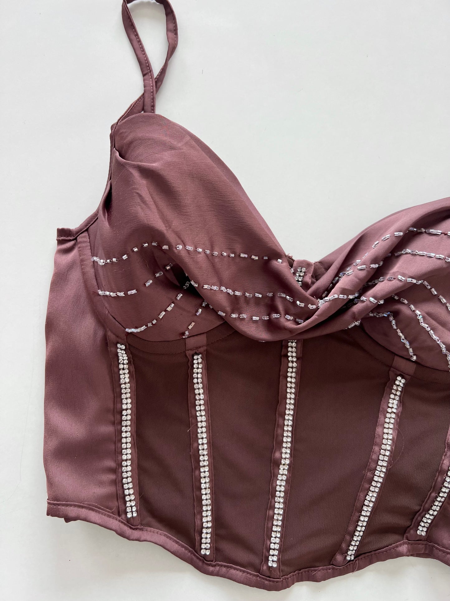 Asos Design Embroidered Corset-Bust 38