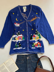 The Quacker Factory Embroidered Christmas Sweater-Bust 50