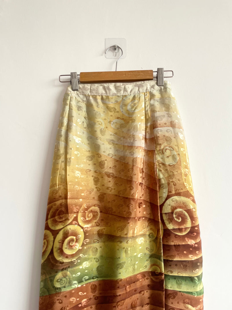 Vintage Satin Skirt-Waist 32
