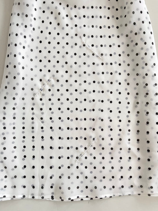 Polka Dot Sheer Slip Dress-Bust 36