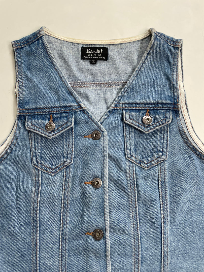 Bardot Denim Waistcoat-Bust 36