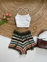 Load image into Gallery viewer, JOLIE &amp; JOY CROCHET KNIT SHORTS - WAIST 20 to 26
