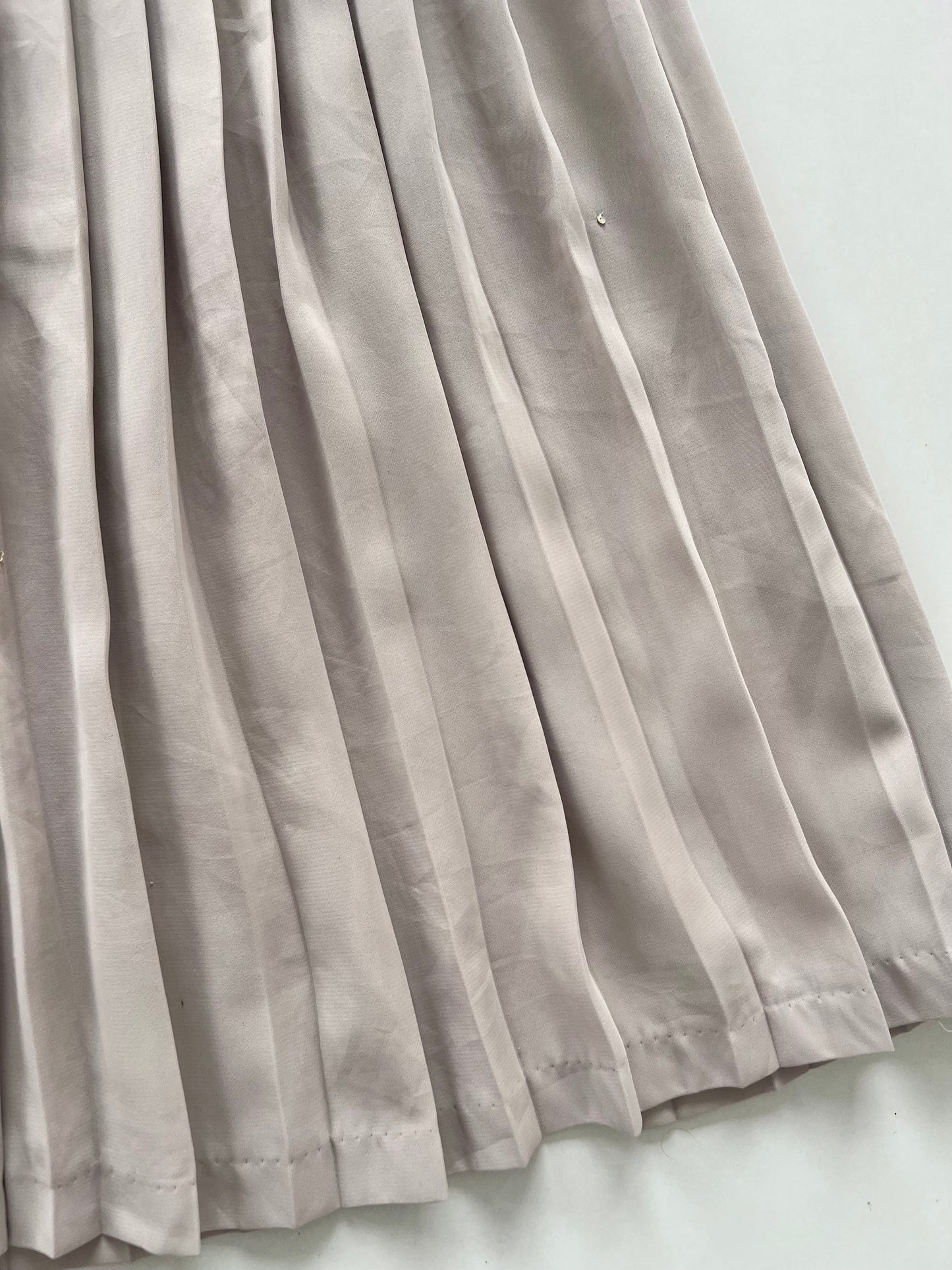 Beige Pleated Skirt-Waist 32