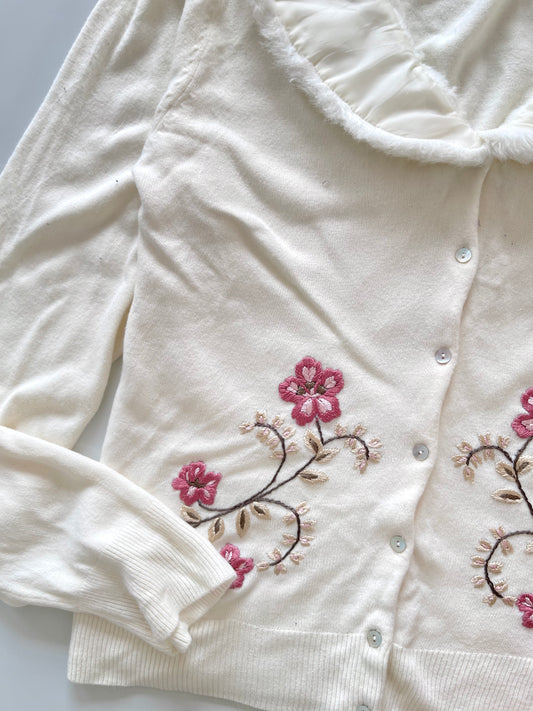 Nortonmcnaughton Woman Hand Embroidered Cardigan Sweater-Bust 46