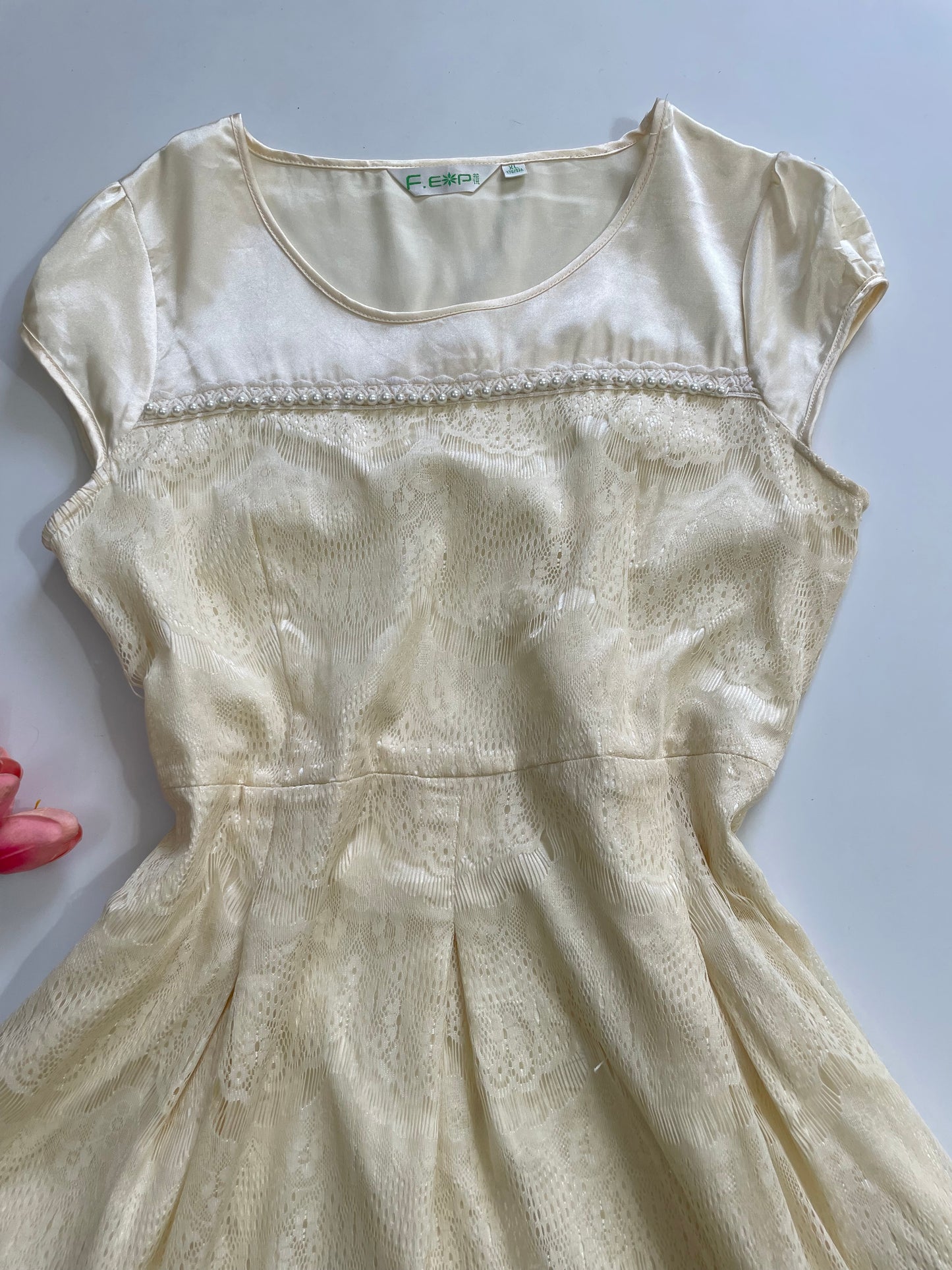 Pearl Lace Dress-Bust 34