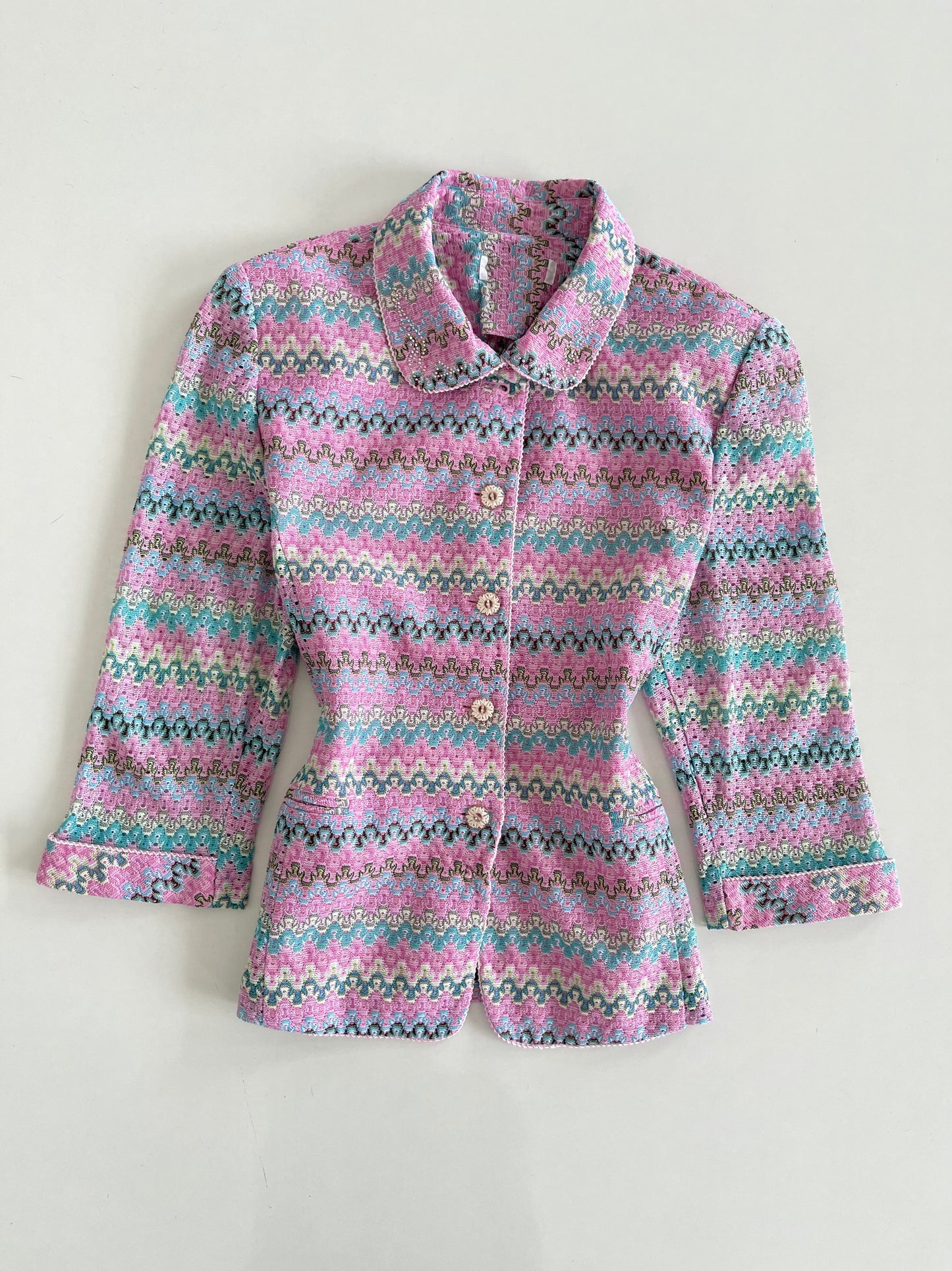 Vintage Crochet Shirt-Bust 42