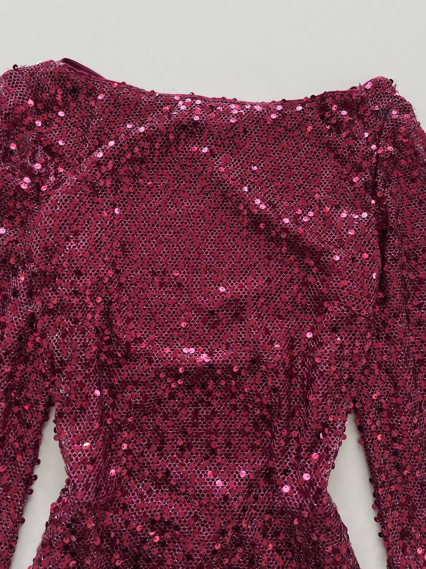 Wine Sequin Dress-Bust 38 to 40