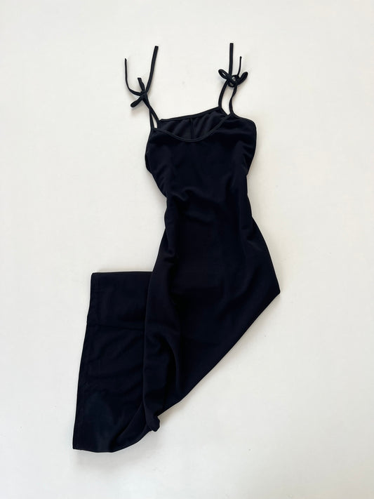 Tie Up Black Dress-Bust 36