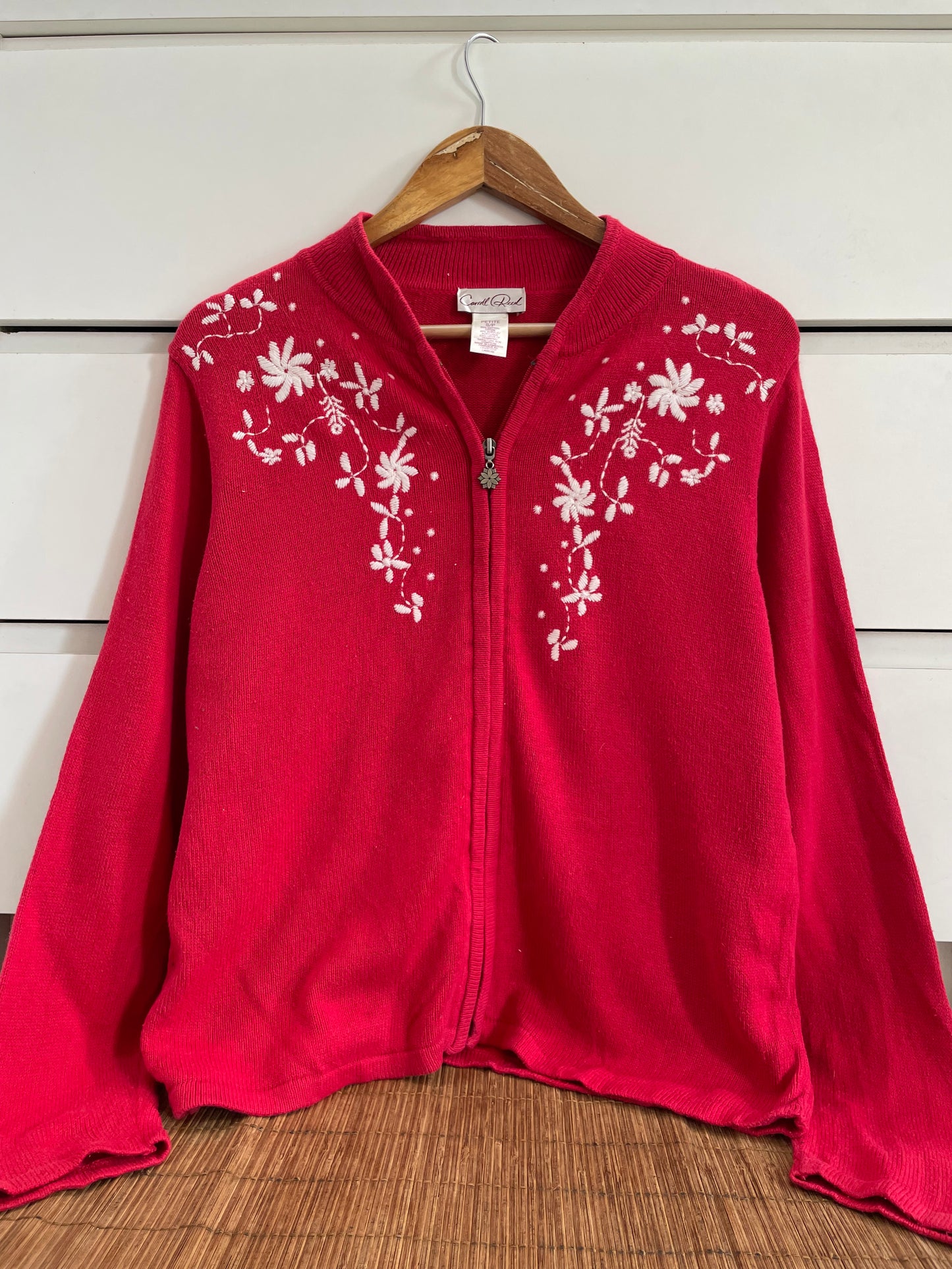 Caroll Reed Embroidered Vintage Sweater-Bust 40