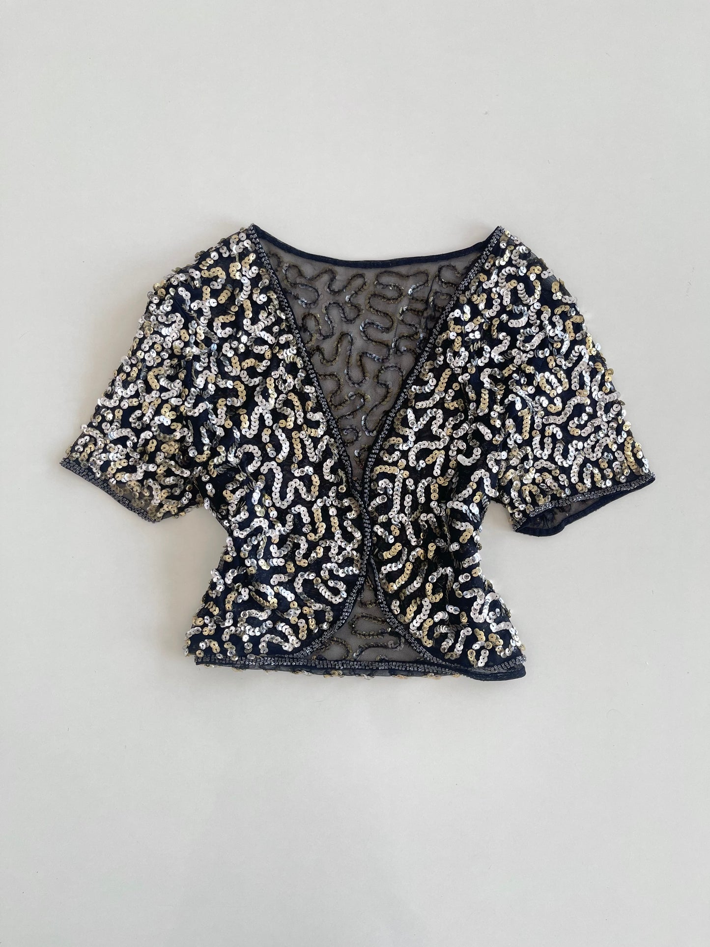 Sequin Shrug-Bust 38
