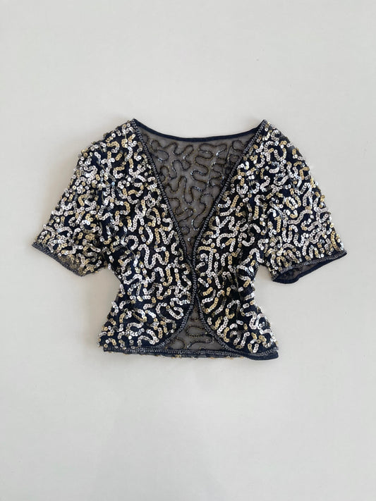 Sequin Shrug-Bust 38