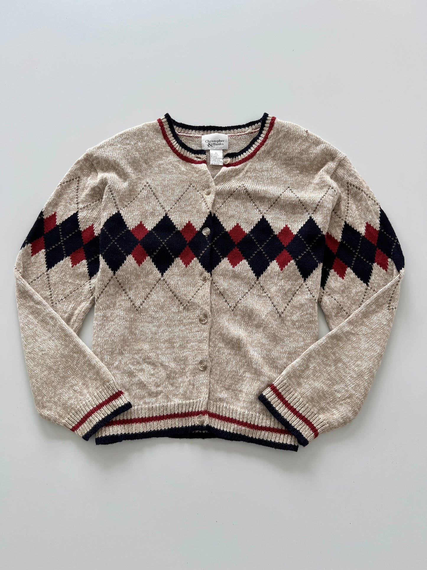 Christopher & Banks Embroidered Sweater-Bust 48