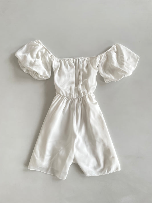 Pearl White Romper-Bust 32 to 34