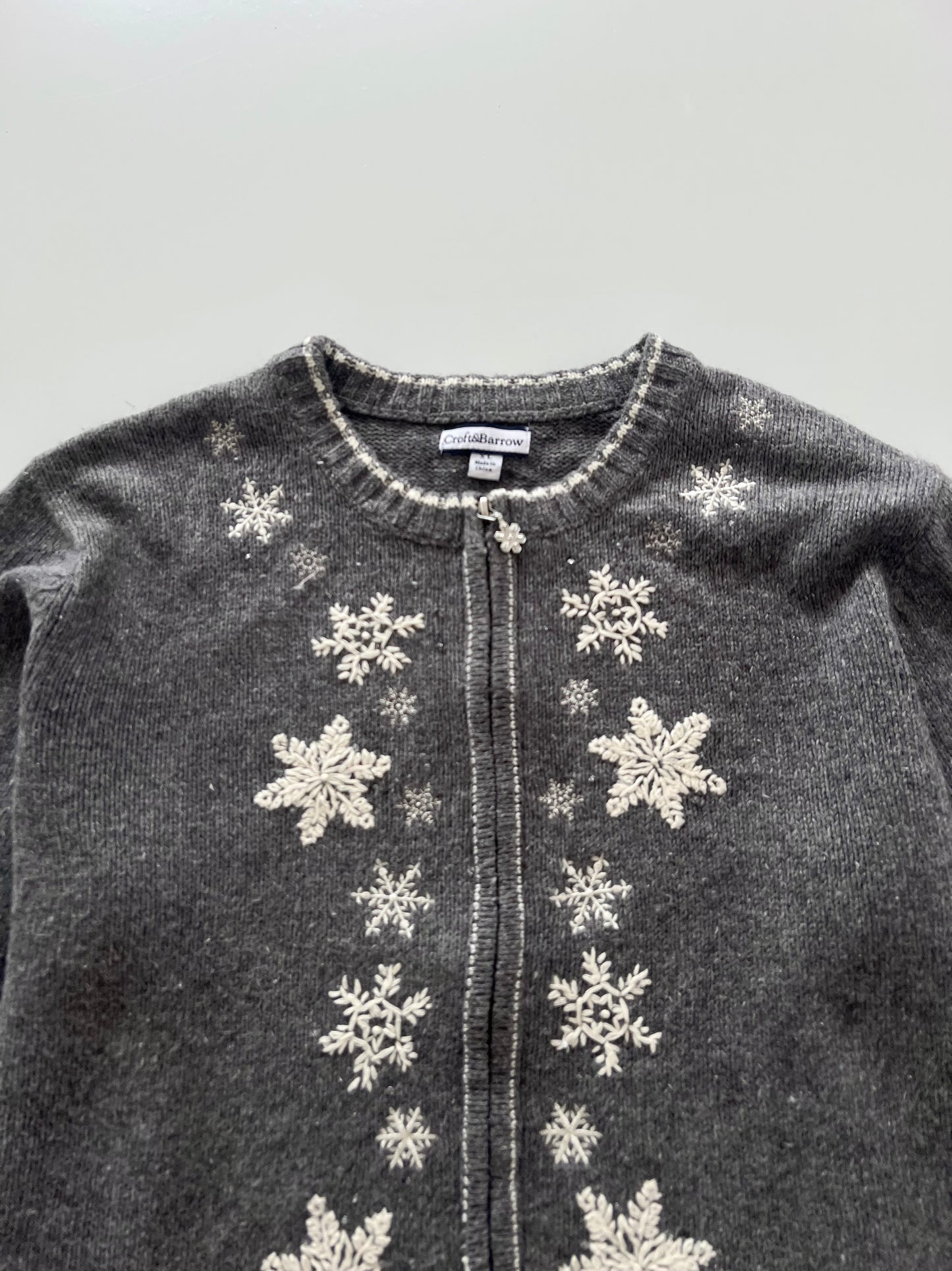 Croft&Barrow Embroidered Zipper -Bust 50
