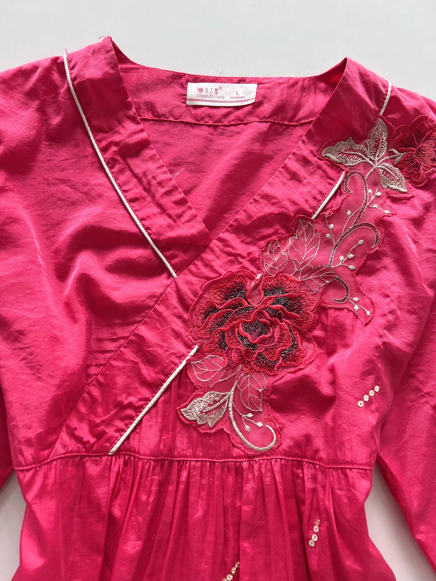 Chuan Zee Tqnq Embroidered Top-Bust 40
