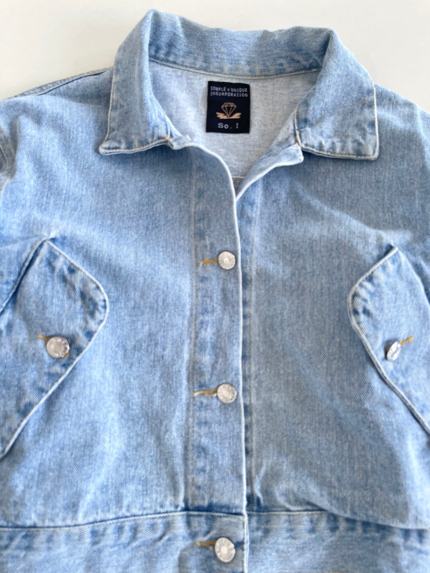 Simple & Unique Denim Jacket-Bust 44