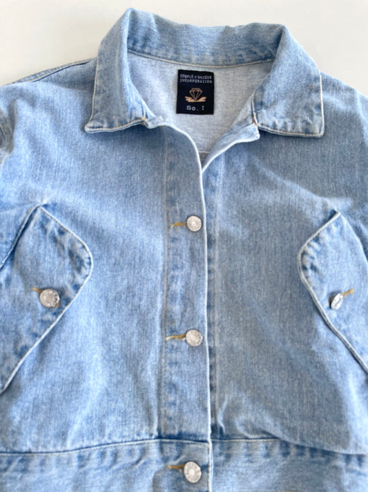 Simple & Unique Denim Jacket-Bust 44