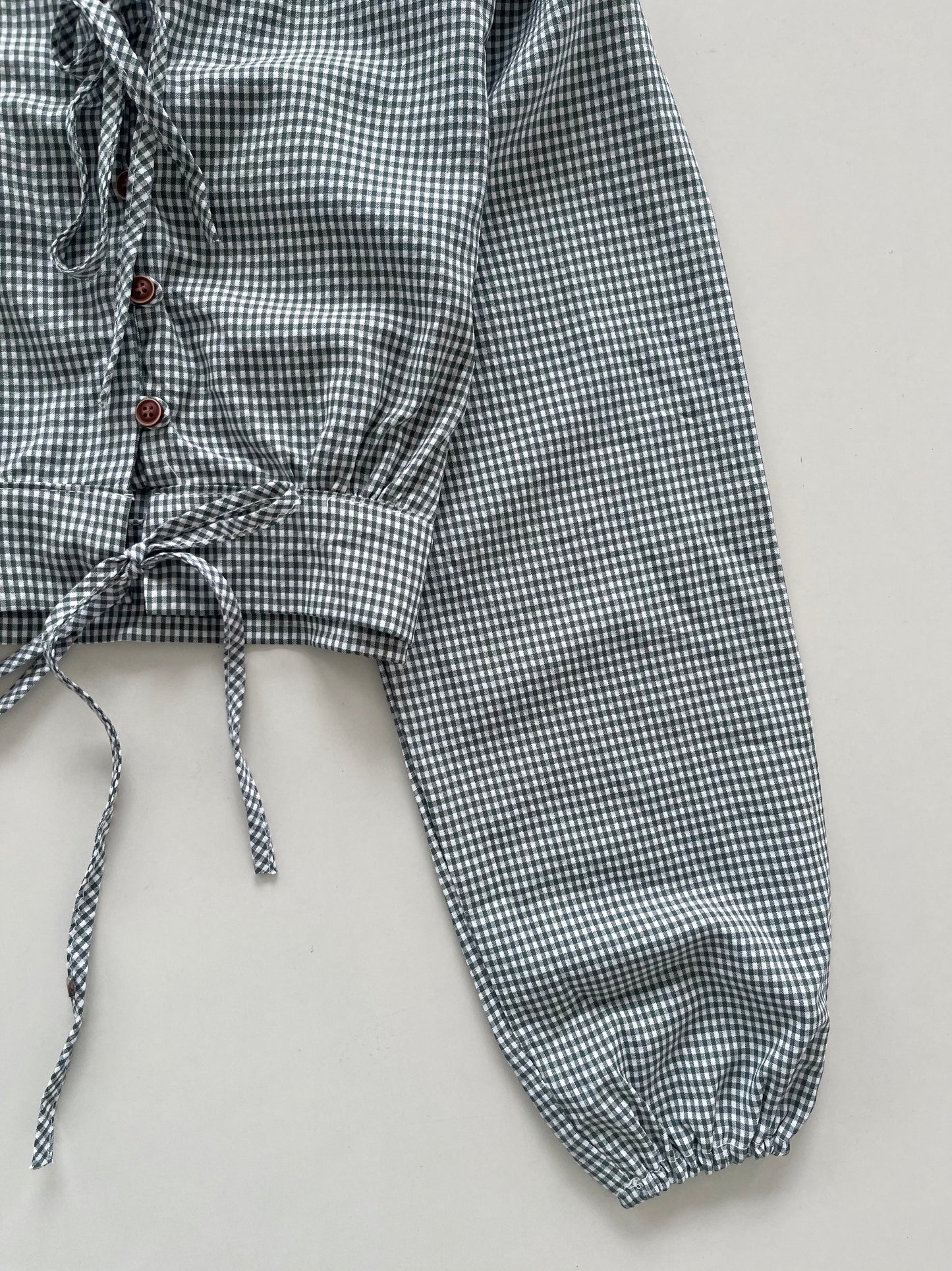 Designer Plus Gingham Top-Bust 34