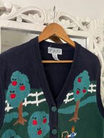 Load image into Gallery viewer, Vintage Embroidered Sweater Vest-Bust 40
