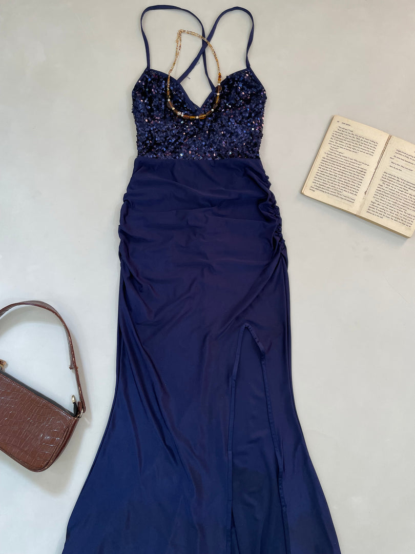 Sequin Backless Dress-Bust 28 to 34