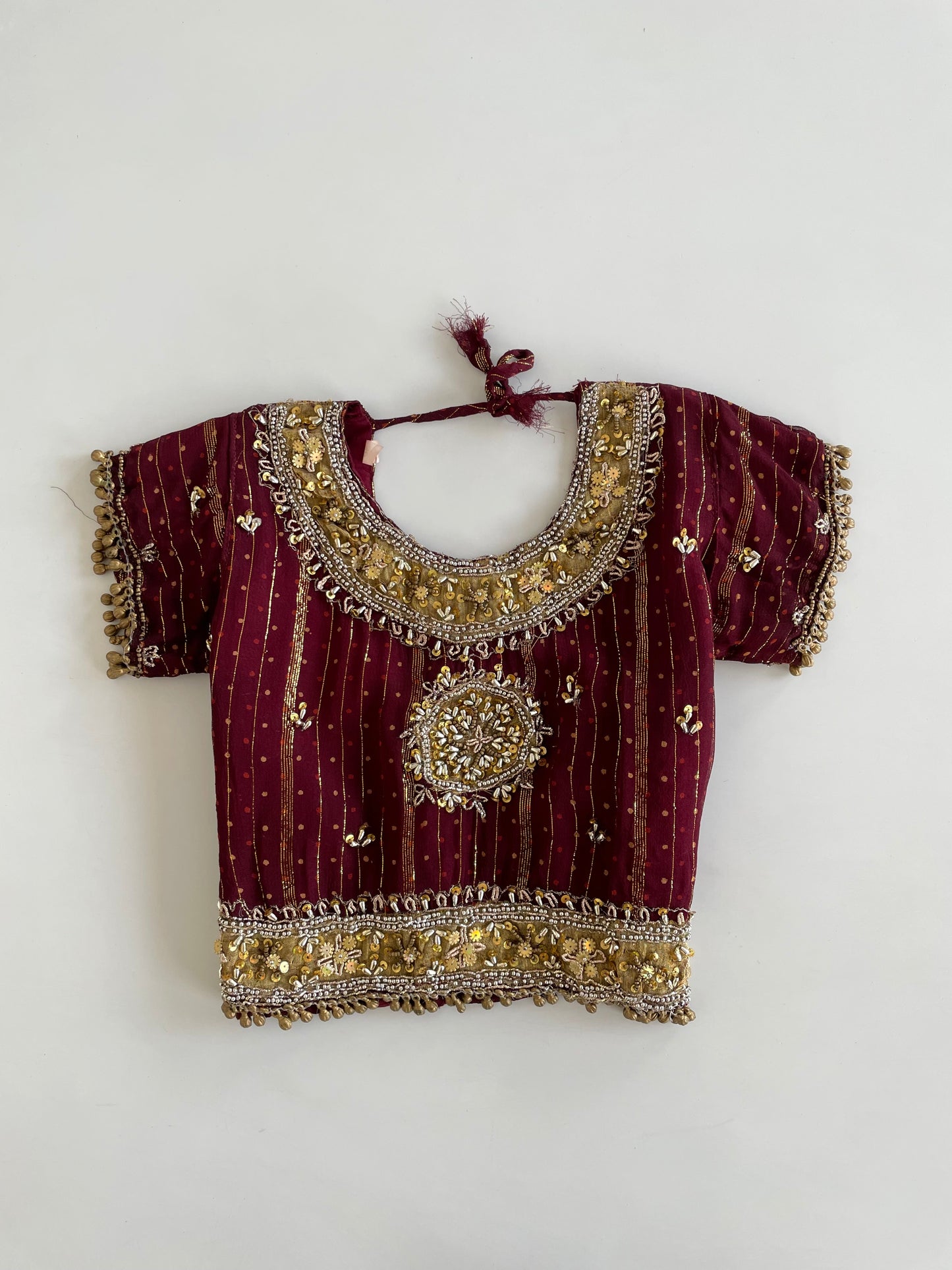 Hand Embroidered Desi Top-Bust 30
