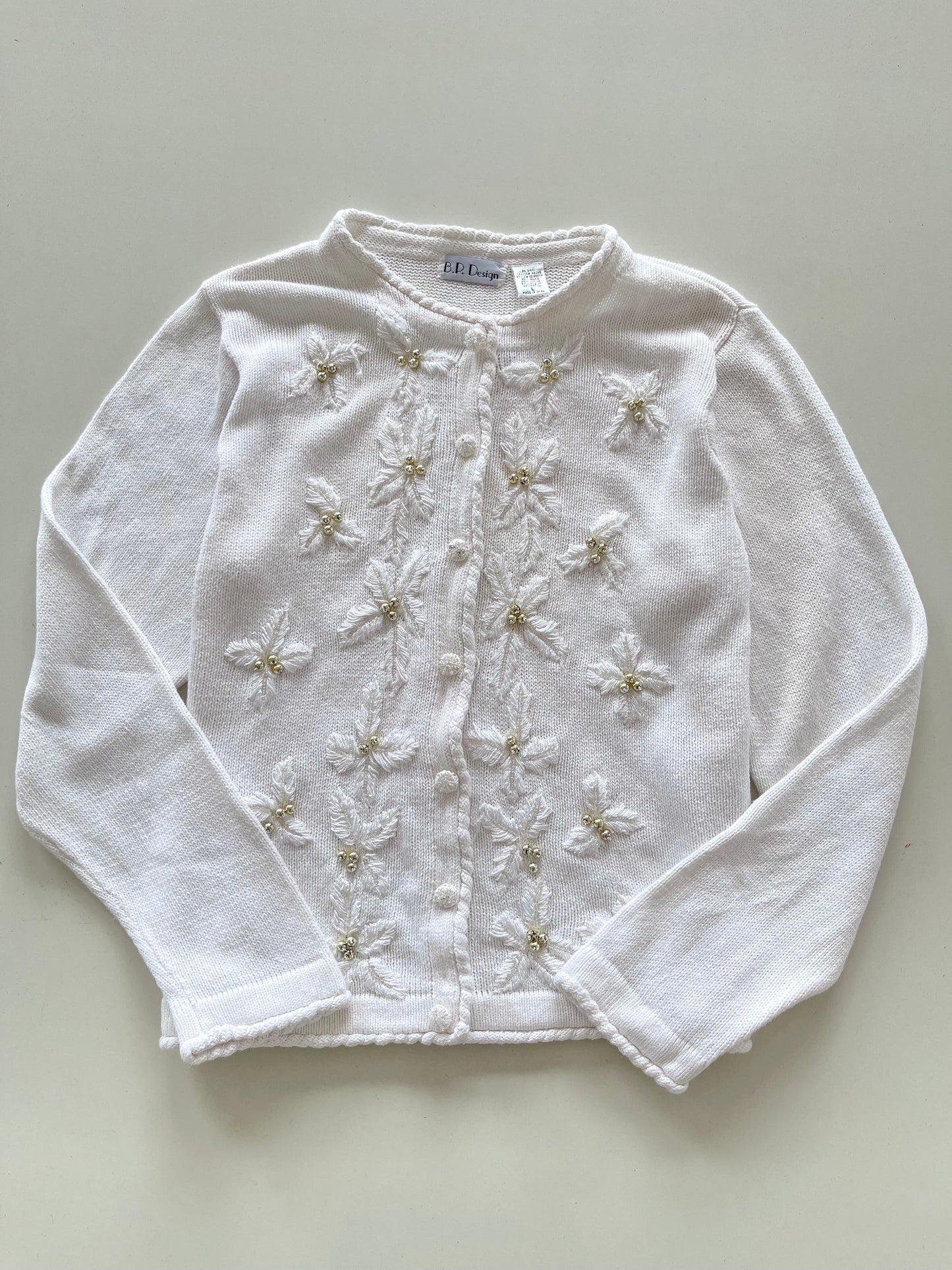 B.P.Design Embroidered Vintage Sweater-Bust 44