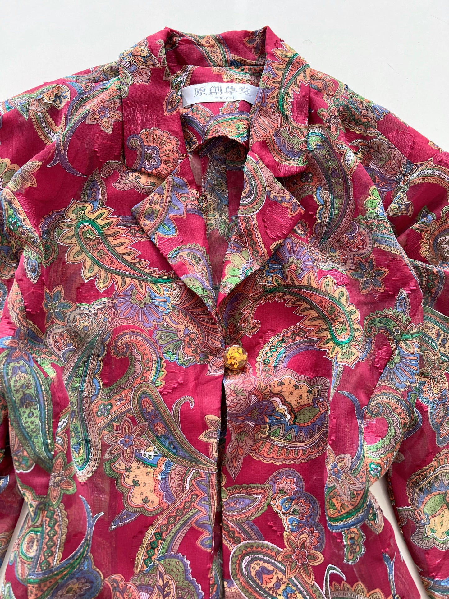 Paisley Vintage Sheer Top-Bust 38