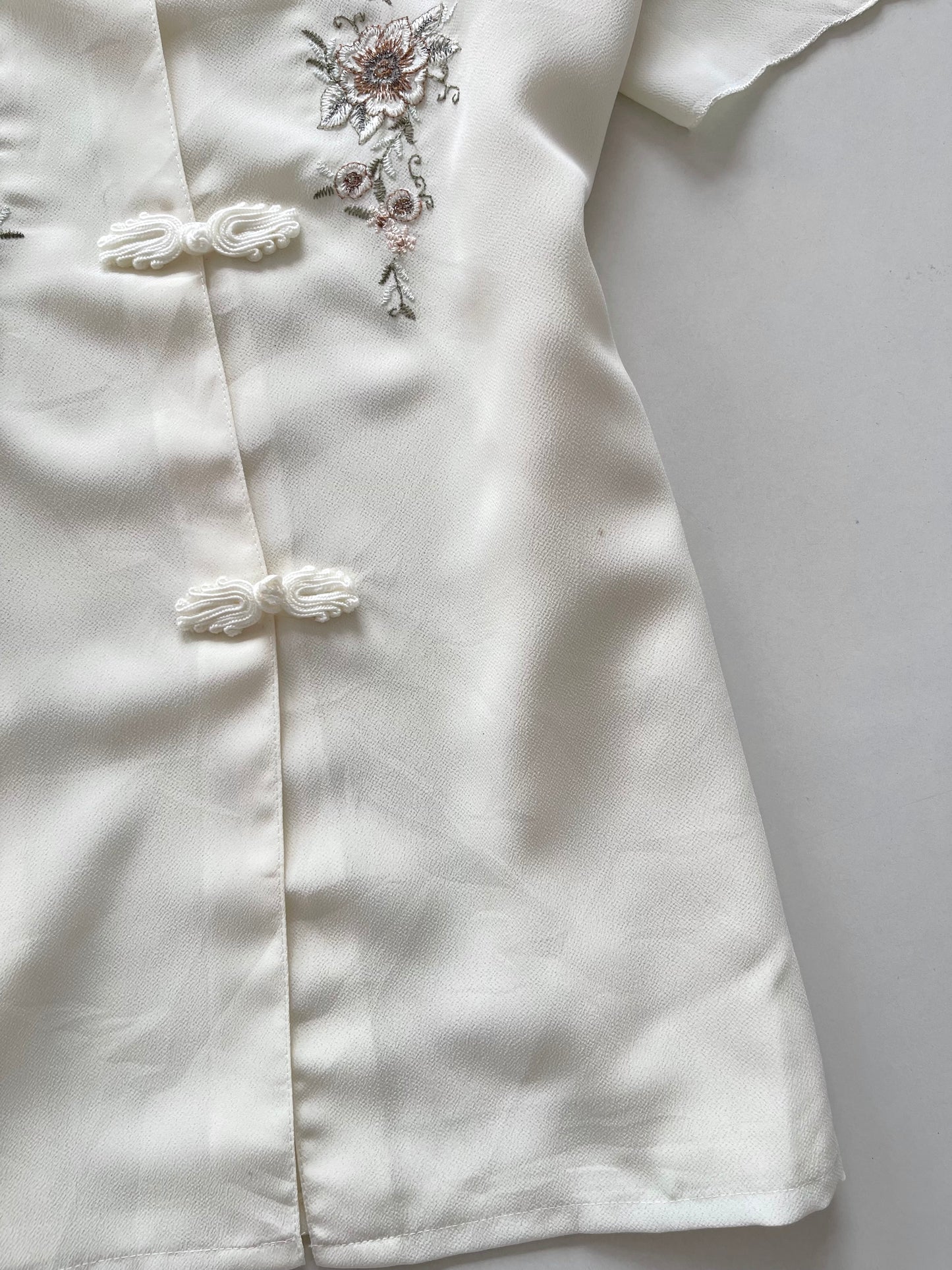 Chinese Embroidered Sheer Top-Bust 44