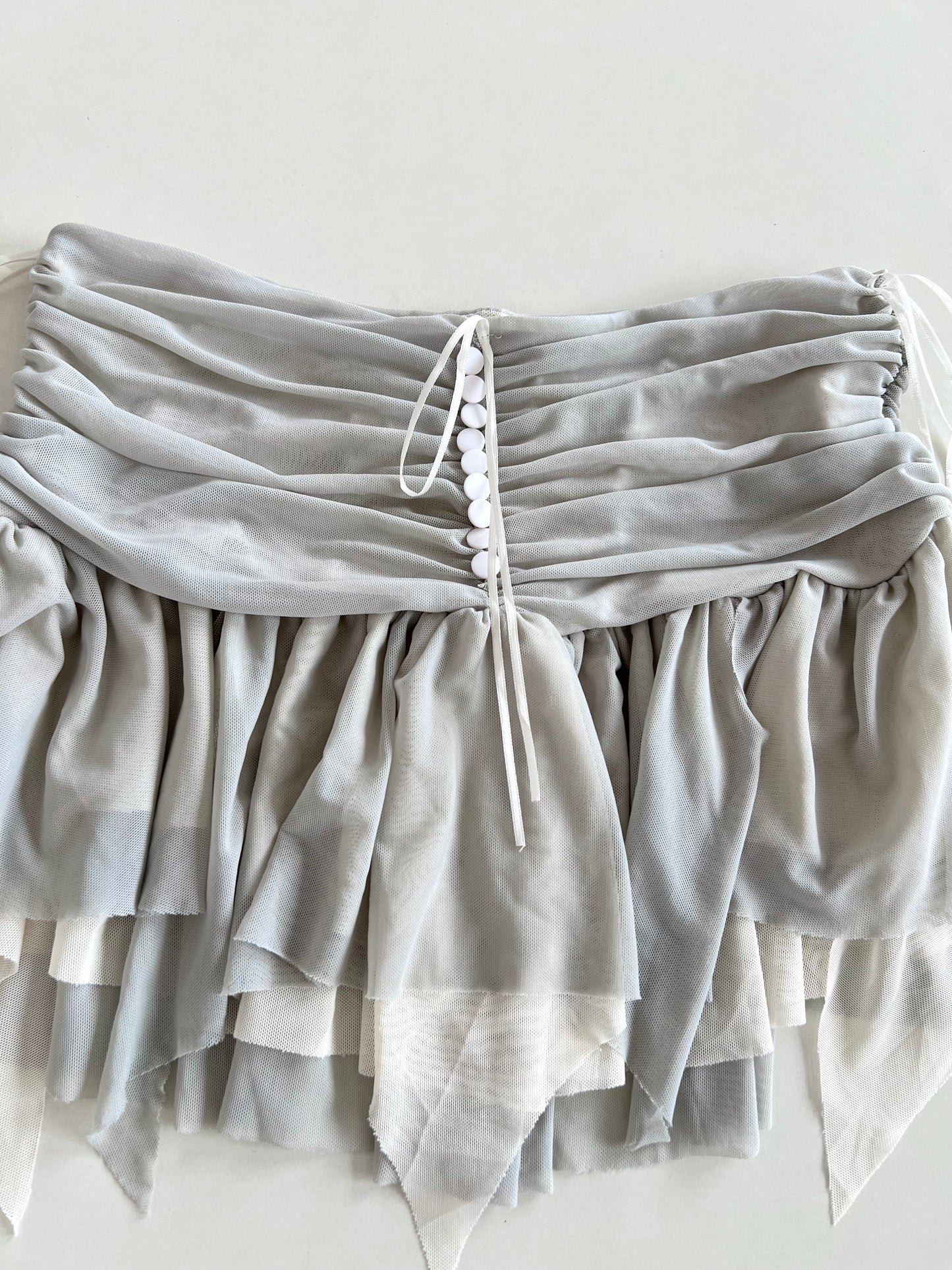 Asymmetric Ruffle Skirt-Waist 28 to 30