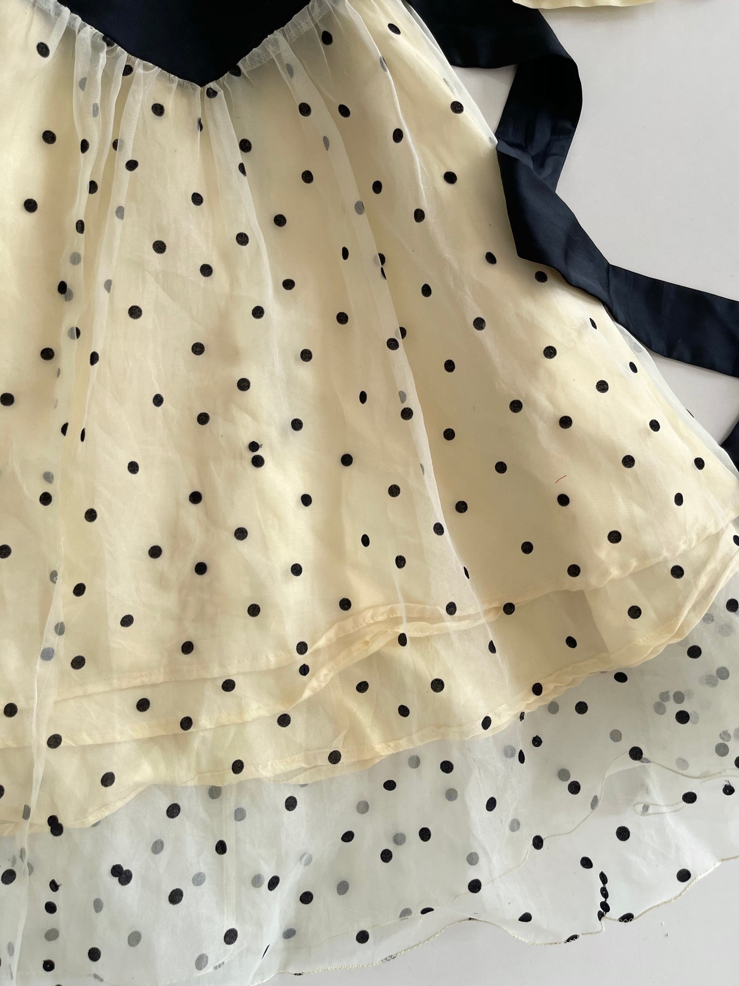 Polka Dot Organza Dress-Bust 36