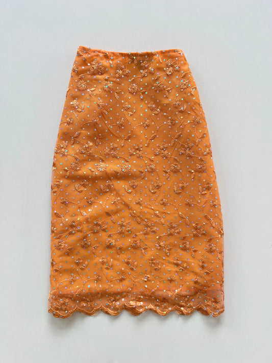 Kadra Embroidered Desi Skirt-Waist 28