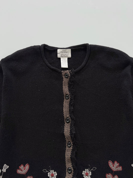 Christopher&Banks Embroidered Sweater-Bust 46