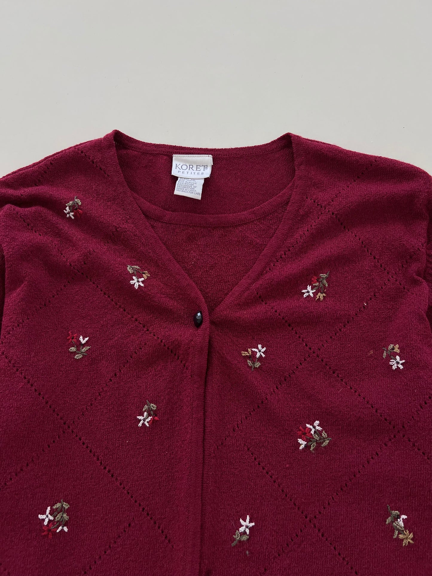 Koret Embroidered Sweater-Bust 40
