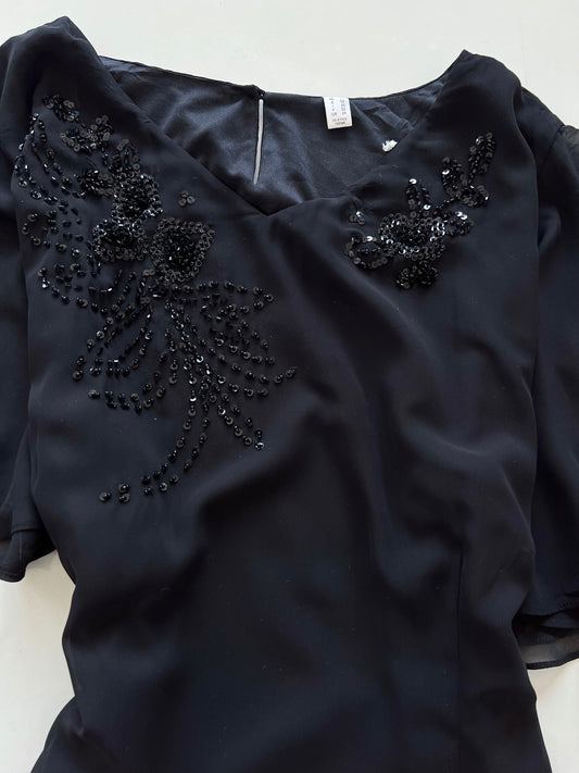 Vintage Embroidered Dress-Bust 50